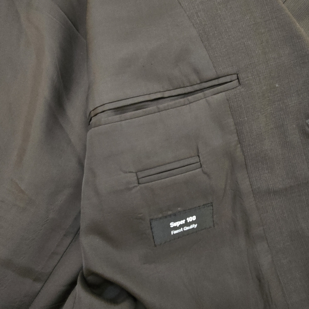 Hugo Boss Super 100 Wool Blazer Black Sport Coat Classic Tailored Jacket 42R 44R - Picture 4 of 11